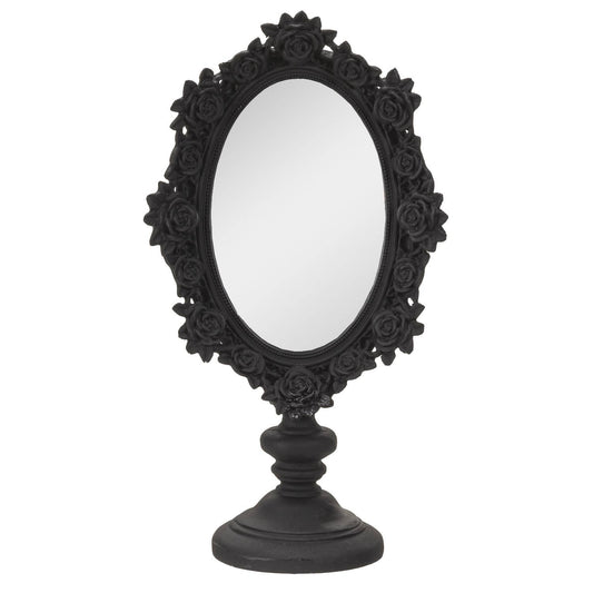 15044 Black Rose Dressing Table Mirror C/8