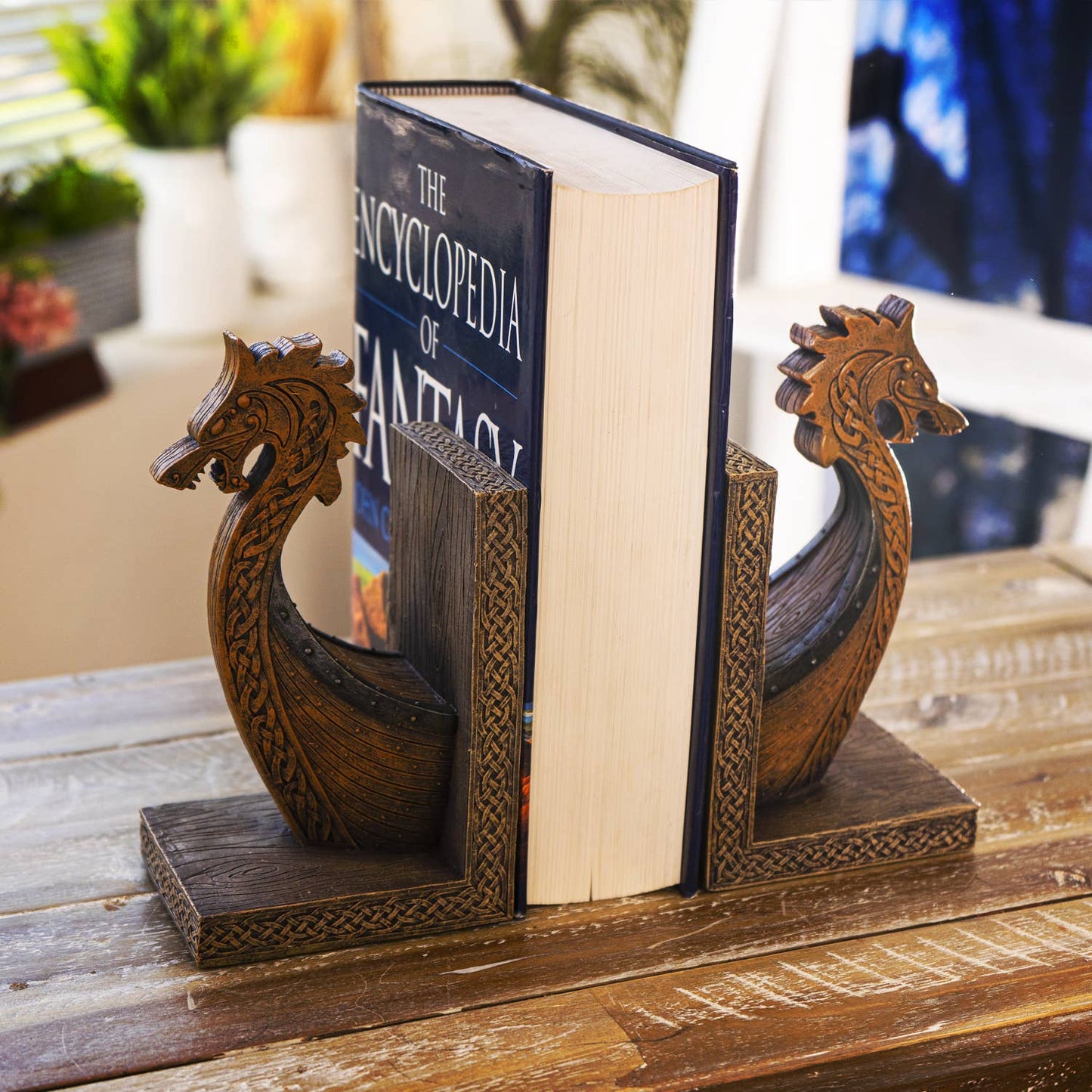 14412 Viking Ship Bookends