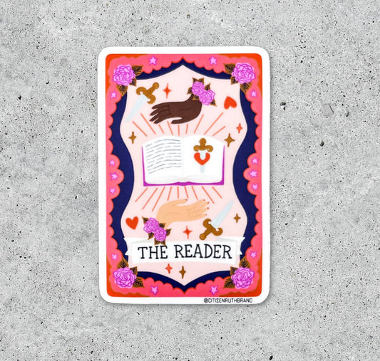The Reader Tarot Vinyl Sticker