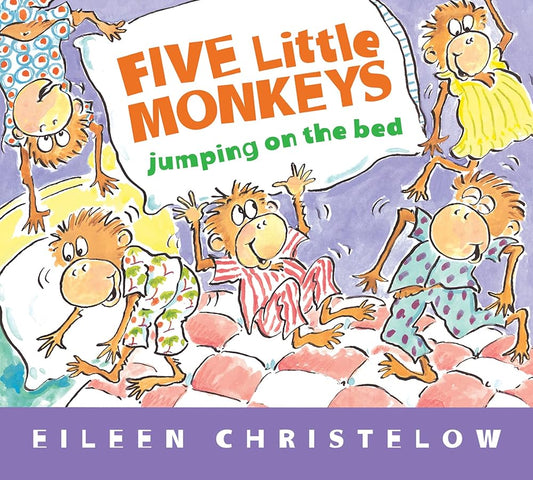 Five Little Monkeys Jumping on the Bed Padded Board Book (A Five Little Monkeys Story) cover image