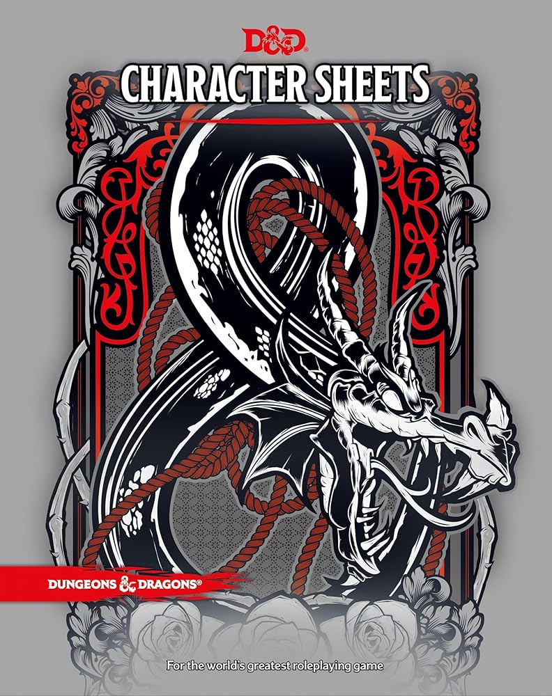 Dungeons & Dragons Character Sheets: Dungeons and Dragons [Paperback] Coast, Wizards of the cover image