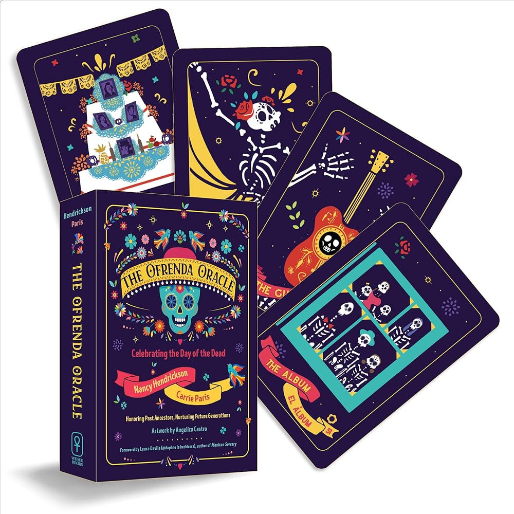The Ofrenda Oracle: Celebrating the Day of the Dead/Celebrando el Día de Muertos (60 Full-Color Cards and 136-Page Guidebook) cover image