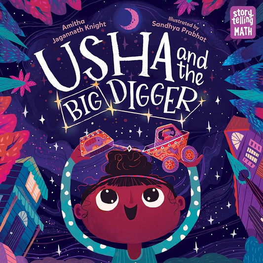 Usha and the Big Digger (Storytelling Math) cover image