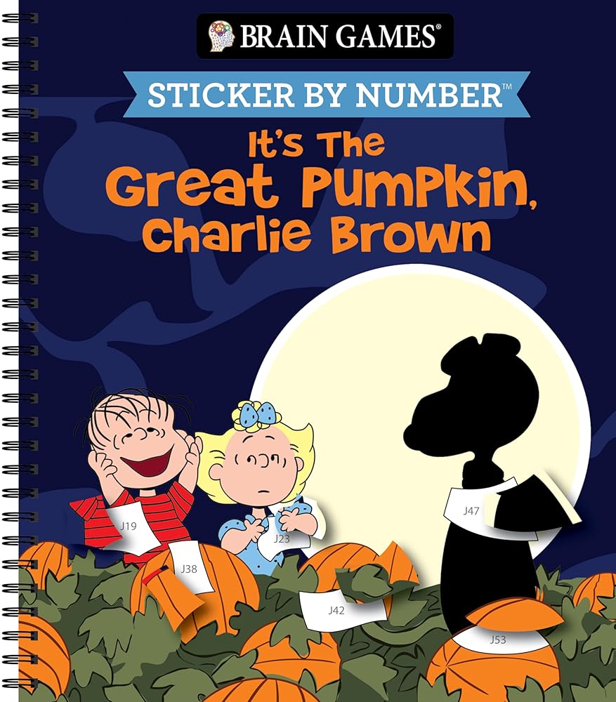 Brain Games - Sticker by Number: It’s the Great Pumpkin, Charlie Brown (Halloween) cover image