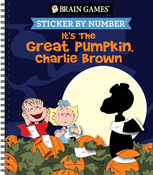 Brain Games - Sticker by Number: It’s the Great Pumpkin, Charlie Brown (Halloween) cover image