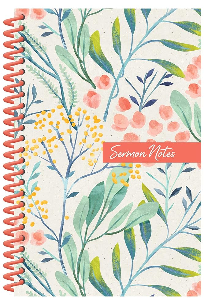 Sermon Notes Journal [Floral] cover image