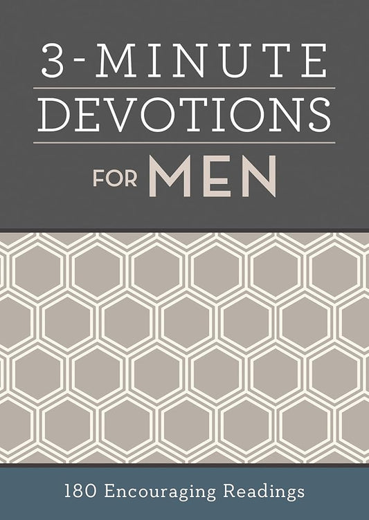 3-Minute Devotions for Men: 180 Encouraging Readings cover image