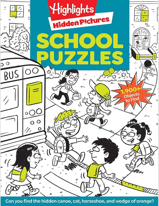 School Puzzles (Highlights Hidden Pictures) cover image