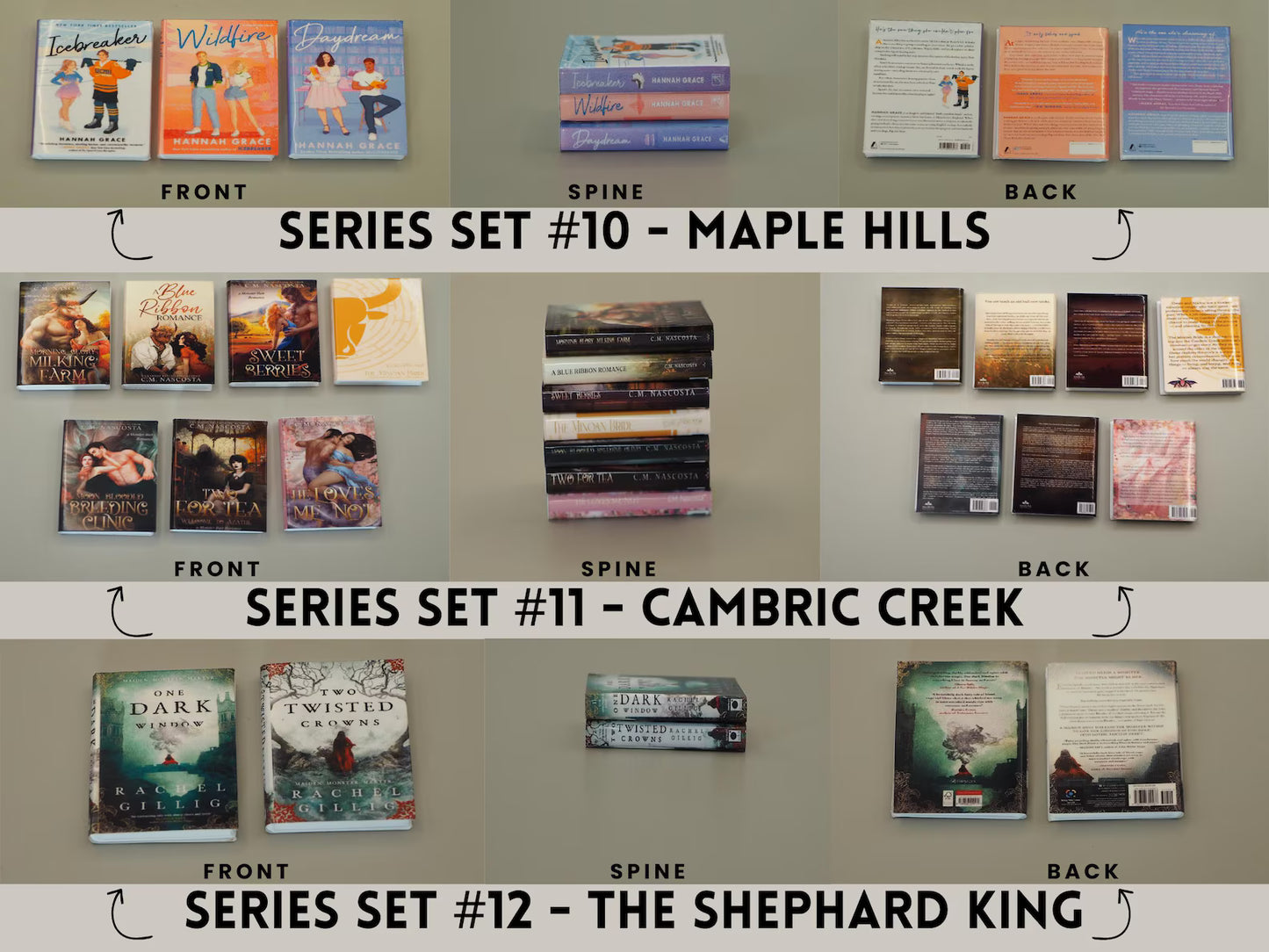 Mini Books - Romance, Romantasy, Adult