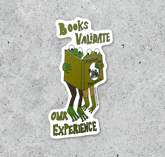 Frog and Toad Vinyl Sticker