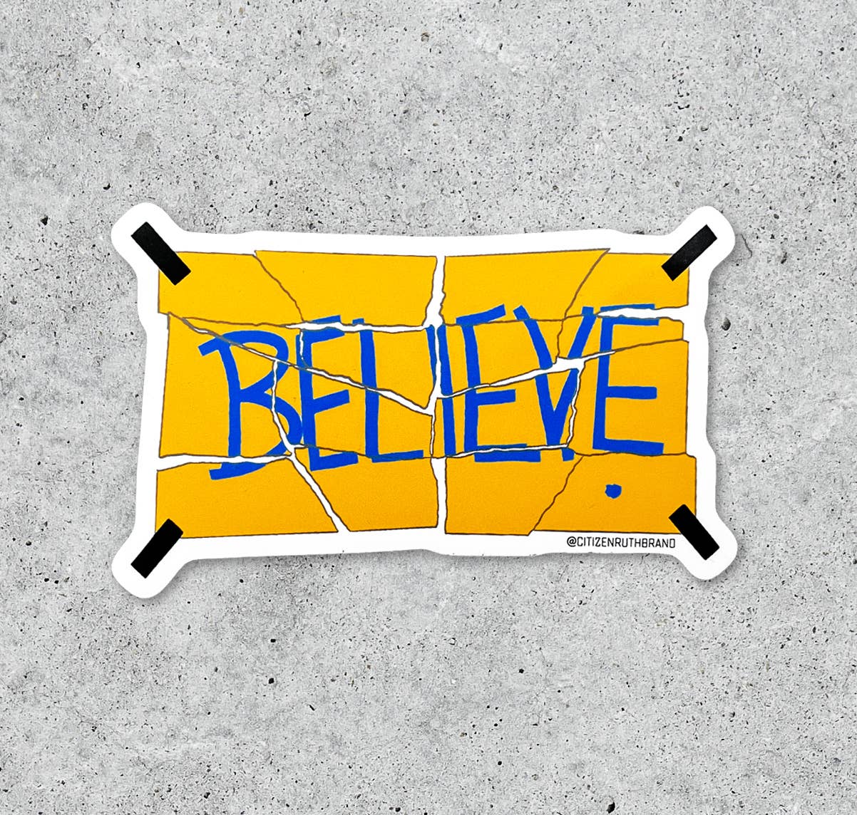 Ted Lasso Torn Believe Sign vinyl sticker