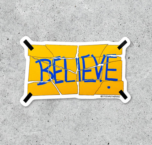 Ted Lasso Torn Believe Sign vinyl sticker
